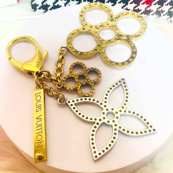 LOW STARTπ₯π₯π₯π₯Louis Vuitton Bijoux Sac Tapage
Gold Tone Key Ring Bag Charm - Picture 4 of 11